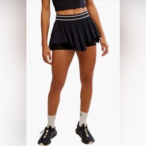 NWT Free People x FP Movement Sultry Skort - Black Medium